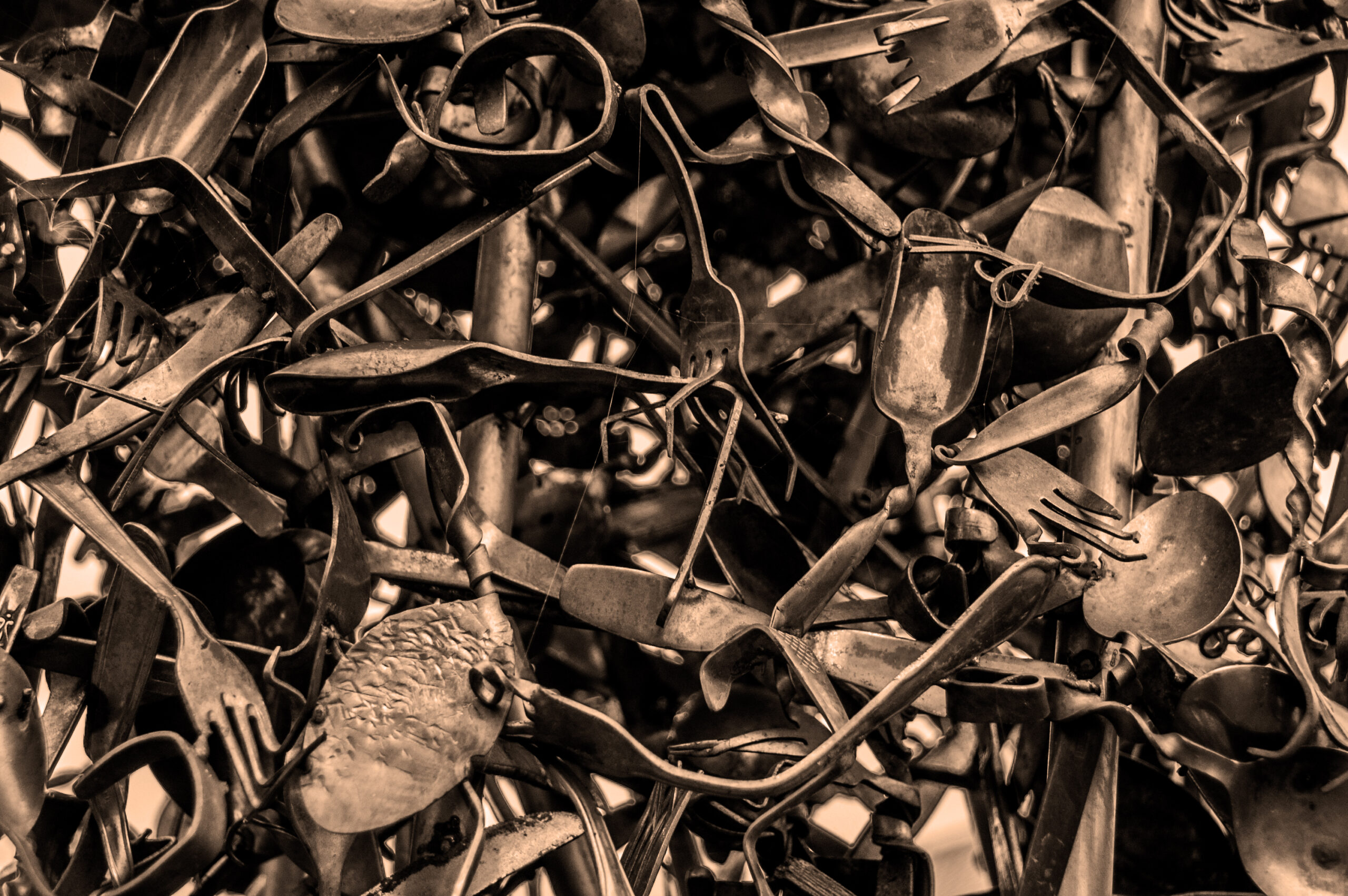 sculpture spoons forks